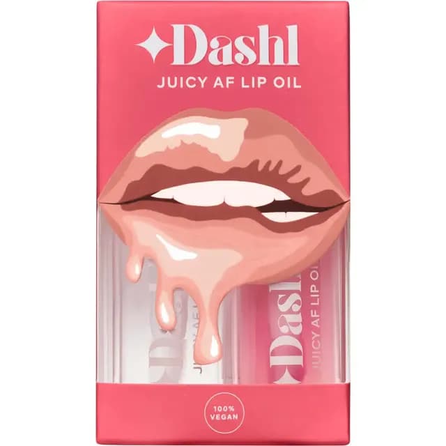 DASHL Juicy AF Lip Oil Look Good Naked & Blushing 2-Pack
