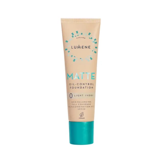 Lumene Matte Oil-Control Foundation SPF20 0 Light Ivory 30 ml