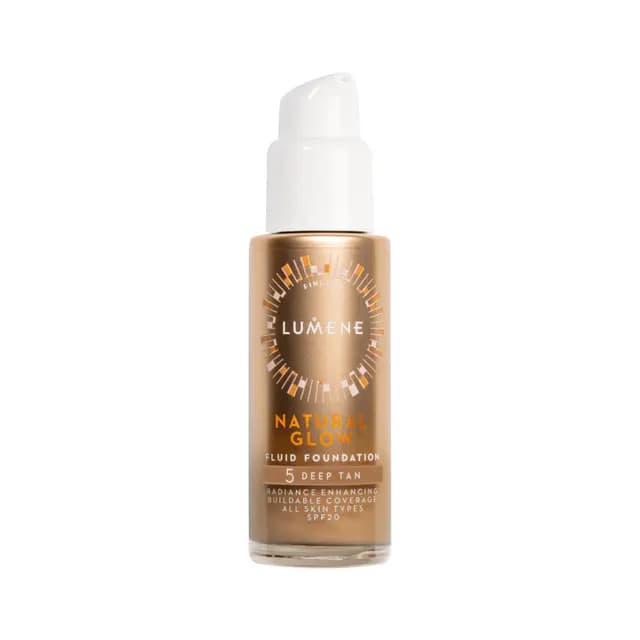 Lumene Natural Glow Fluid Foundation SPF20 5 Deep Tan 30 ml