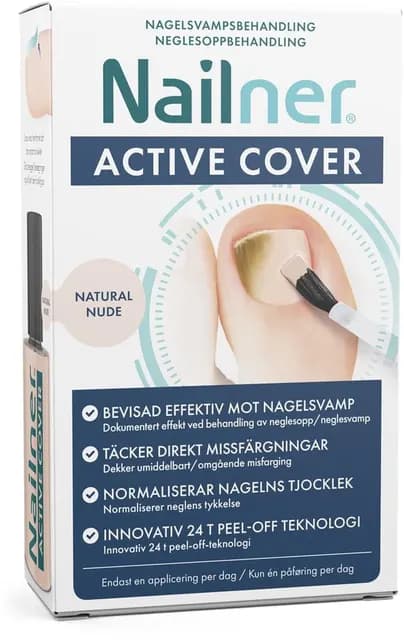 Nailner Active Cover Nagelsvampbehandling Nude 30 ml
