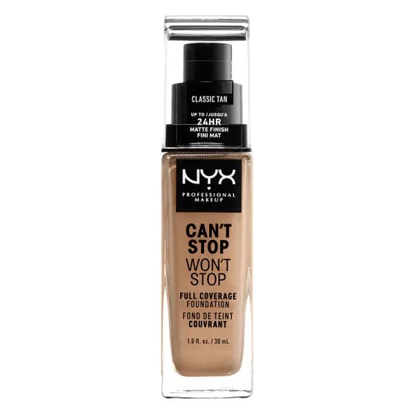 NYX Professional Makeup Can't Stop Won't Stop Foundation 12 Classic Tan 30 ml