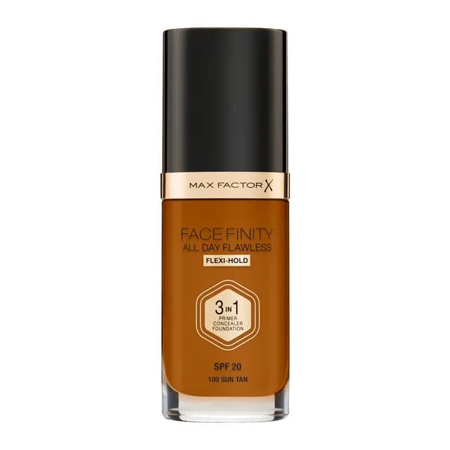 Max Factor Facefinity All Day Flawless Foundation 100 Sun Tan 30 ml