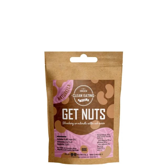 Clean Eating Get Nuts Naturella 60 g