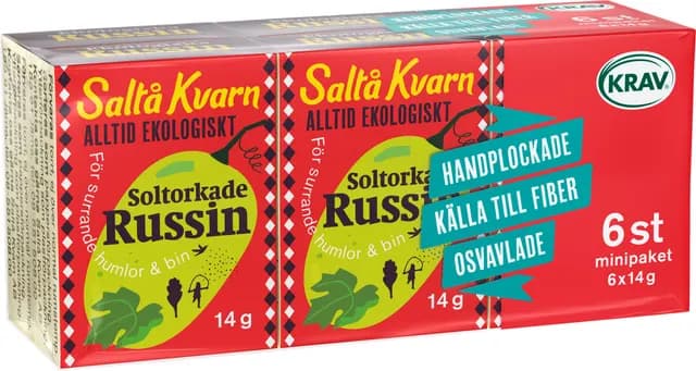 Saltå Kvarn Russin minipack 6x14 g