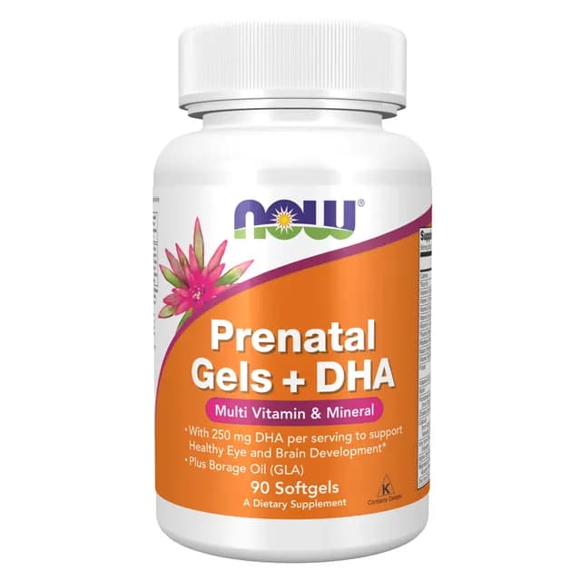NOW Prenatal Multi med DHA 90 kapslar