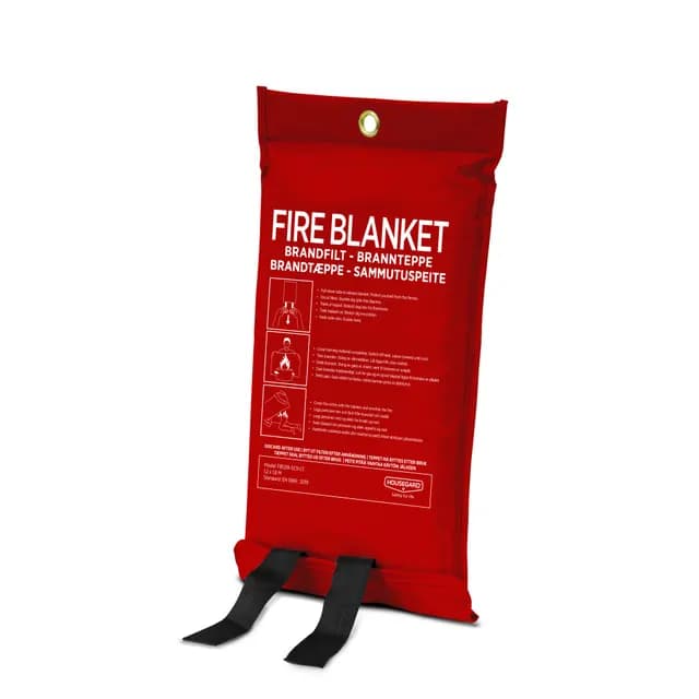 Housegard Brandfilt med Silikonbeläggning 120x180 cm röd