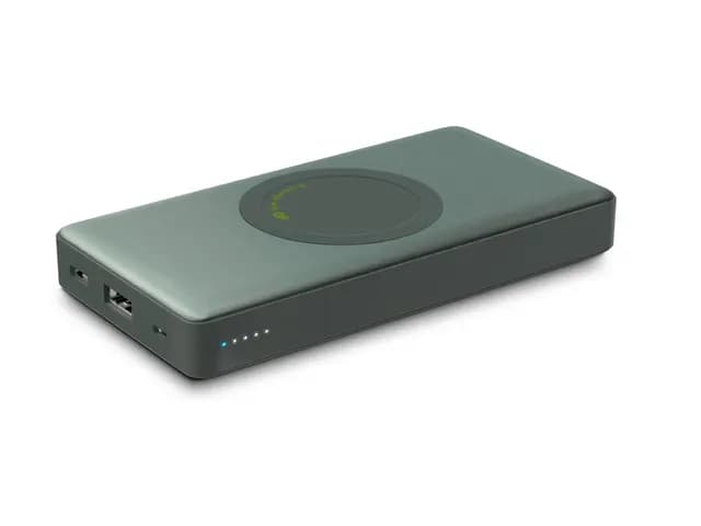 GP batteries PowerBank med trådlös laddning 10000mAh / 10W Qi Grå