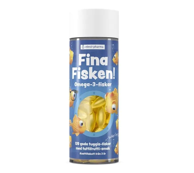 Elexir Pharma Fina Fisken 120 Tuggkapslar