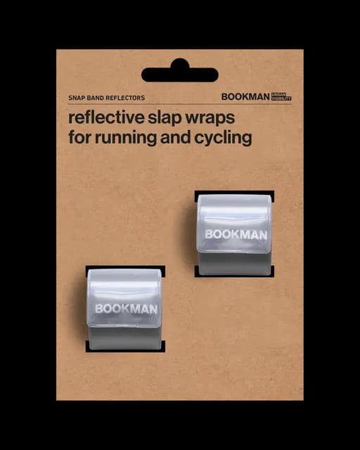 Bookman Urban Visibility Snap Band Reflectors White
