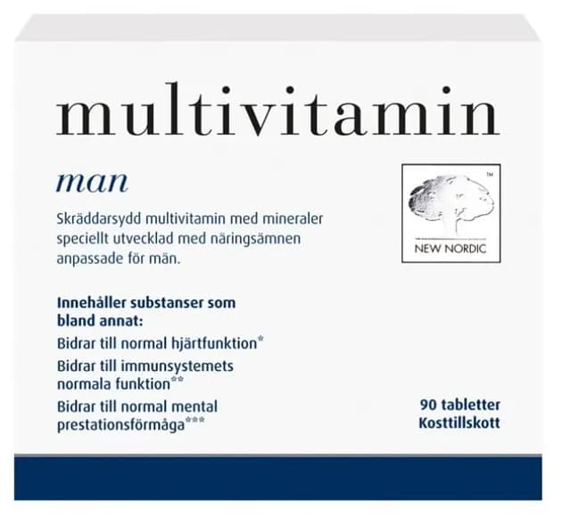 New Nordic Multivitamin För Män 90 tabletter