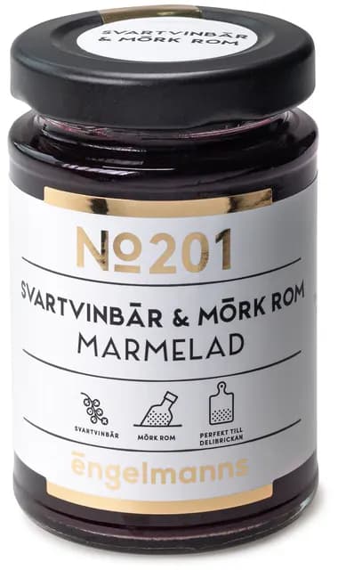 Engelmanns Svartvinbär & Mörk rom Marmelad 120 g