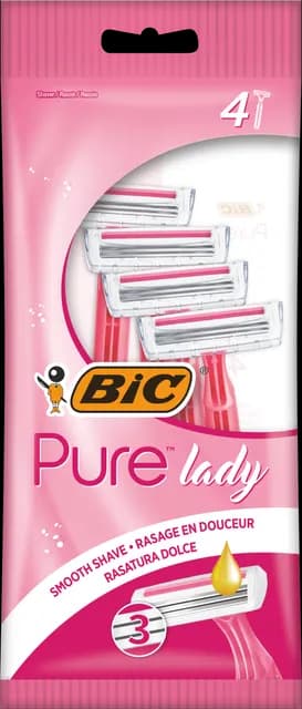 BIC Pure Lady Pink Edition Rakhyvlar 4-pack