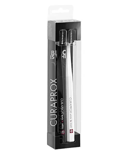 Curaprox Tandborstear White/Black 2-pack