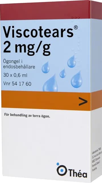 Viscotears, ögongel i endosbehållare 2 mg/g 30 x 0,6 ml
