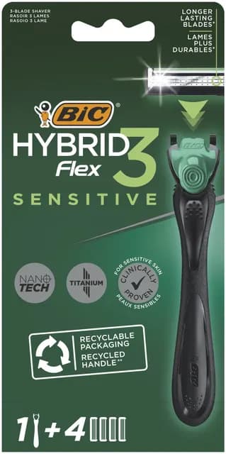 BIC Hybrid 3 Flex Sensitive Rakhyvel 1 + 4