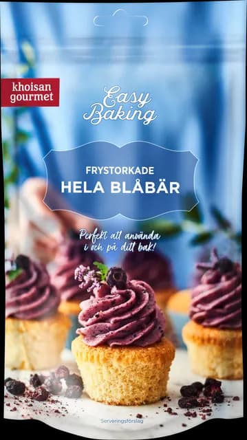 Khoisan Gourmet Frystorkade hela Blåbär 25 g