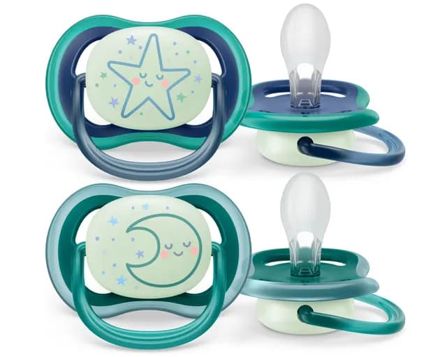 Philips Avent Ultra Air Nattnapp 6-18m Blå/Grön 2 st