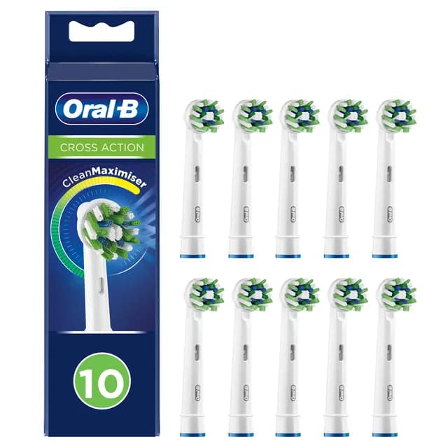 Oral-B Cross Action Borsthuvud 10 st