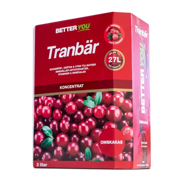 Better You Tranbärskoncentrat BIB 3 liter