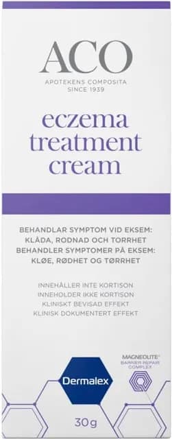 ACO Eczema Treatment Cream Parfymfri Eksemkräm 30 g