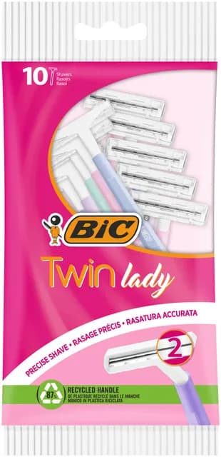 BIC Twin Lady Rakhyvlar 10-pack