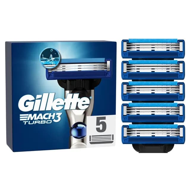 Gillette Mach3 Turbo Rakblad 5 st
