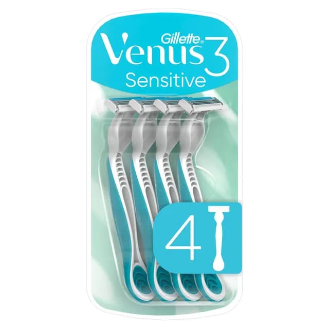 Gillette Venus 3 Sensitive Engångsrakhyvlar 4 st