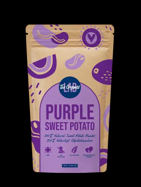 The Organic Labs Purple Sweet Potato Lila sötpotatis pulver 70 g