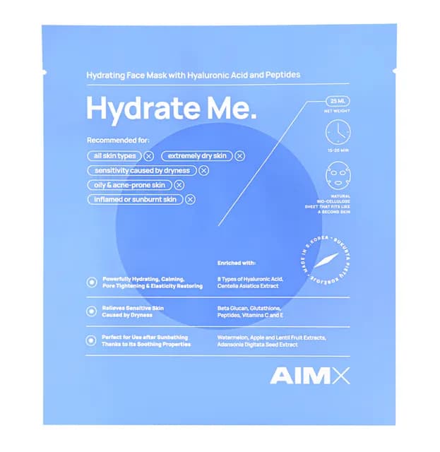 AIMX Hydrate Me Moisturizing Face Mask with Peptides 25 ml