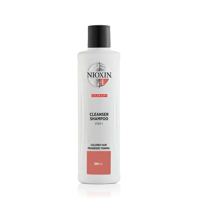 Nioxin System 4 Cleanser Schampo för märkbart tunt, färgat hår 300 ml