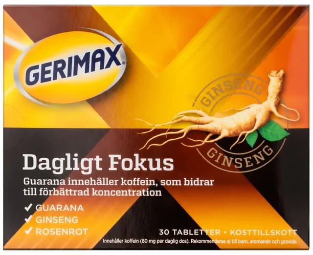 Gerimax Dagligt Fokus 30 tabletter