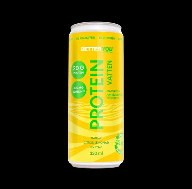 Better You Proteinvatten Citronlemonad med Koffein 330 ml