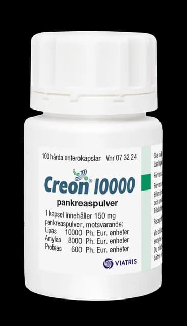 Creon 10000 enterokapsel, hård Mylan 100 st