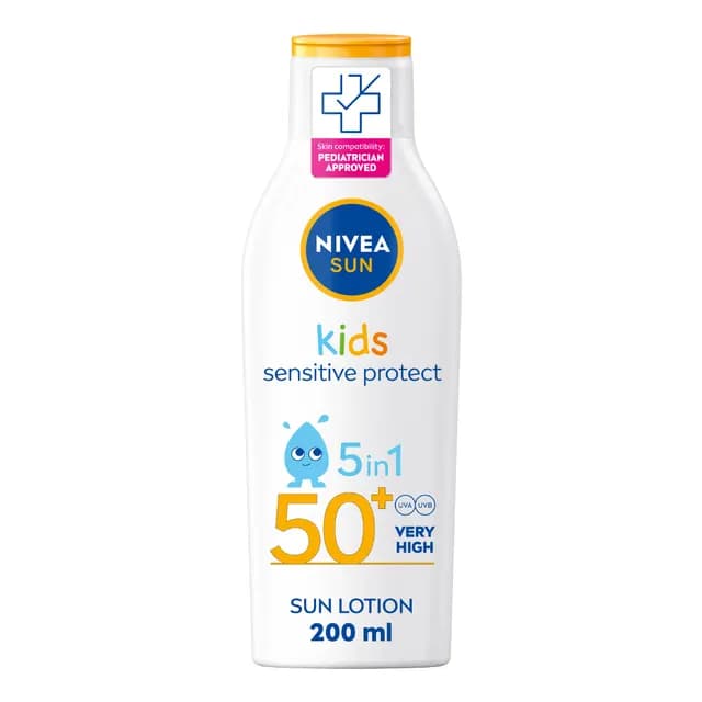 Solkräm barn Kids Sensitive Protect & Play Sun Lotion SPF50+ 200 ml NIVEA SUN