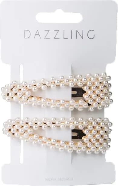 Dazzling Hårklämma Pärlor 2-pack