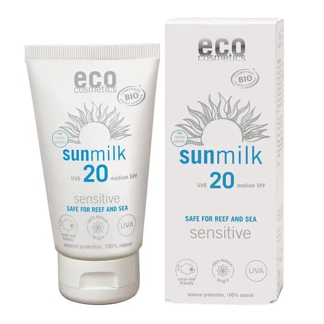 Eco Cosmetics Sun Milk Sensitive SPF 20, 75 ml