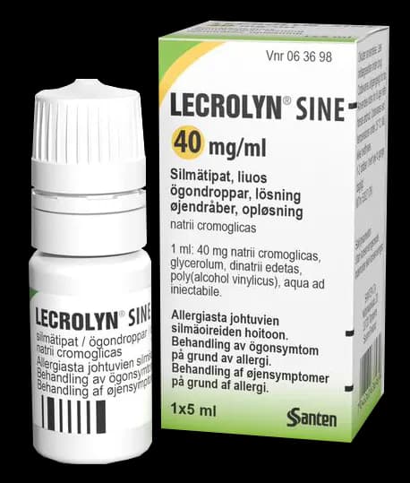 Lecrolyn sine ögondroppar 40 mg/ml 5 ml