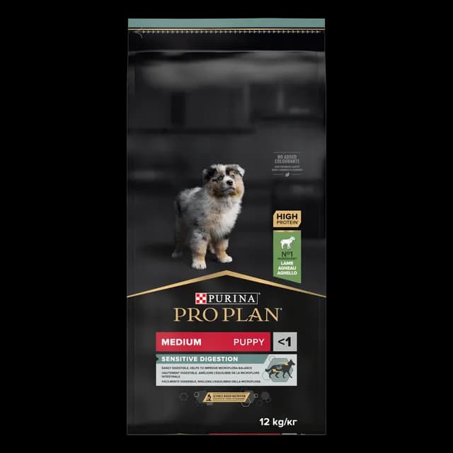 Purina Pro Plan Medium Puppy Sensitive Digestion Rikt på Lamm 12 kg