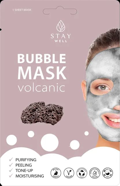 STAY Well Vegan O2 Purifying Bubble Mask – Volcanic 20 g