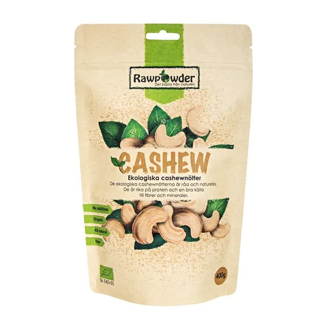 Rawpowder Hela Cashewnötter 400 g