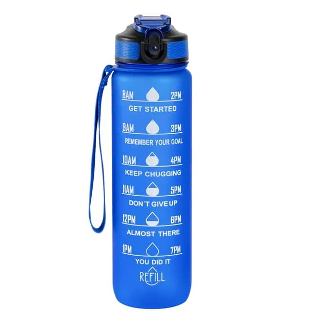 The Hollywood Motivational Bottle Blue 1 liter