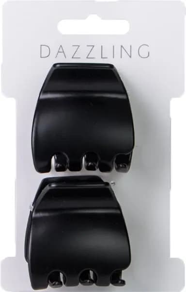 Dazzling Två pack hårklämma Matt