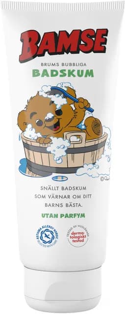 Bamse Brums Brums Bubbliga Badskum 200 ml