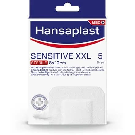 Hansaplast Sensitive XXL 8 x 10 cm 5 st