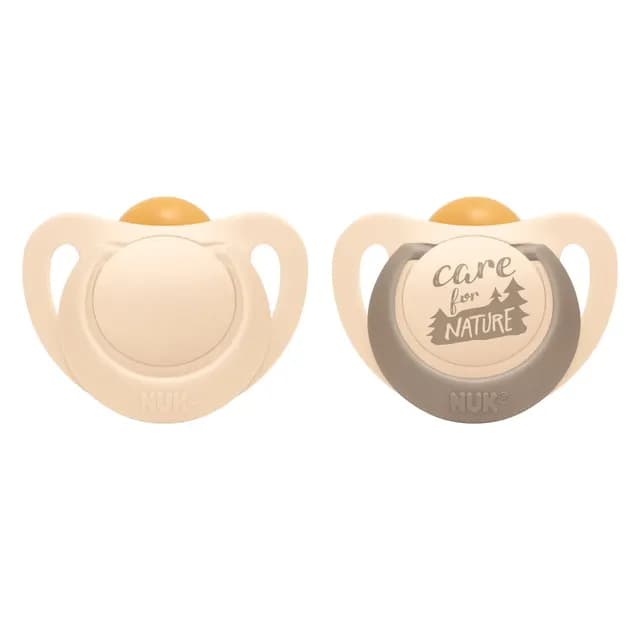 NUK for Nature Latex S2 Creme 6-18 mån 2-pack
