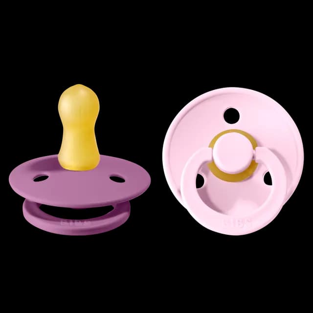 BIBS Colour Nappar Lavender/Baby pink Strl. 1 (0-6 månader) 2-pack