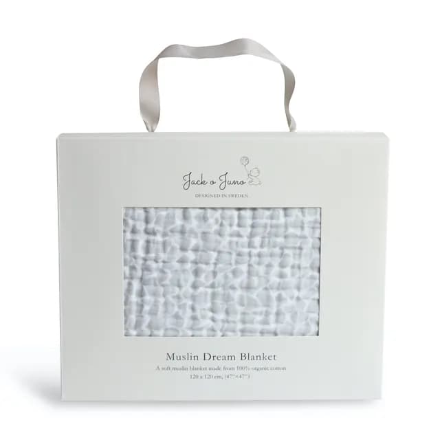 Jack o Juno Tjock bomullsfilt Dream Blanket Giraffe Gray