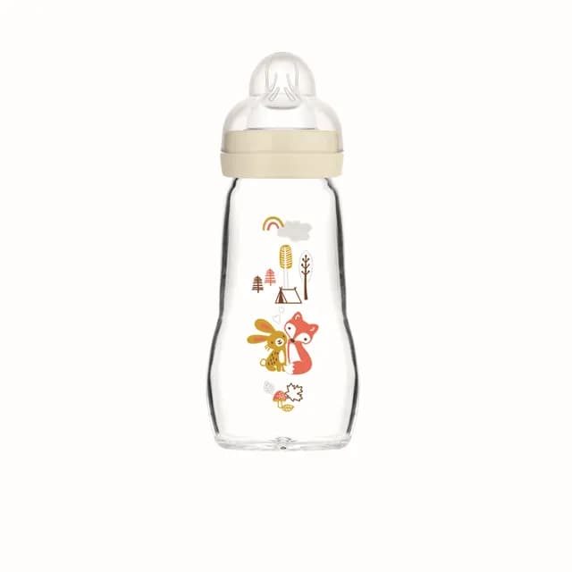 MAM Feel Good Glass Bottle Neutral 260 ml