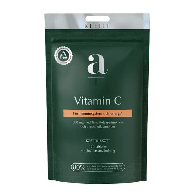 A+ Vitamin C refillpåse 120 tabletter