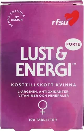 RFSU Lust & Energi Kvinna 100 tabletter